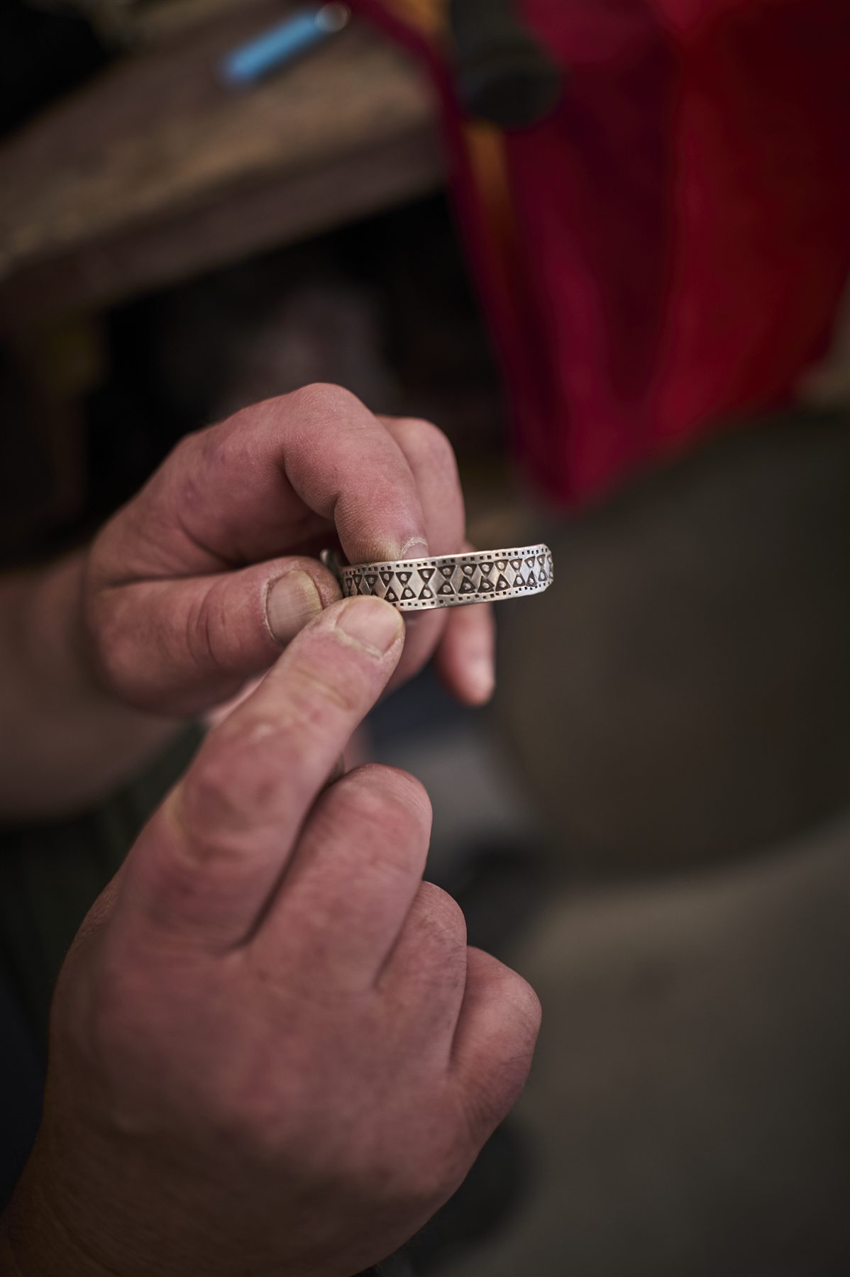 Silberner Ring aus der Wikingerzeit
