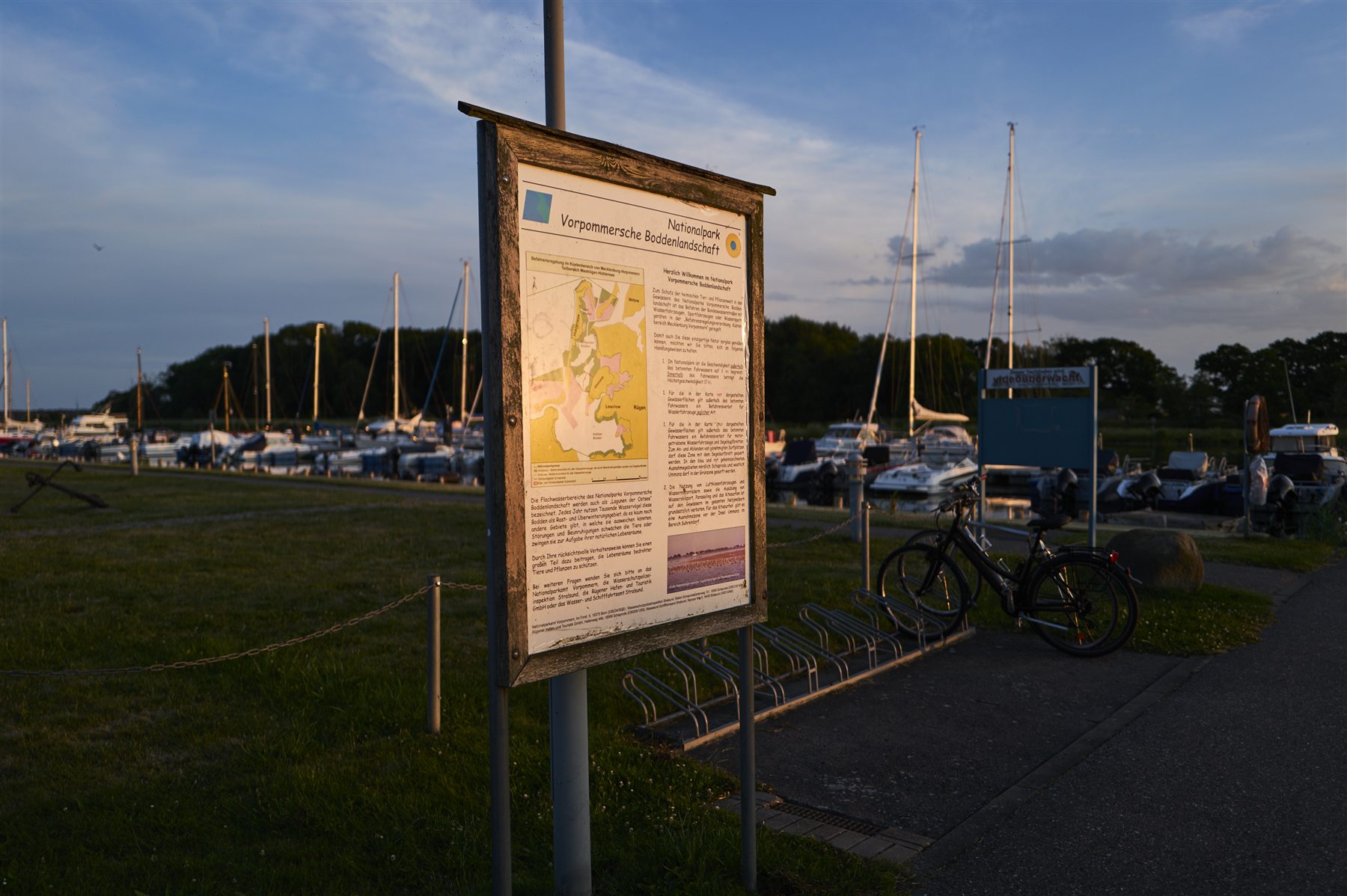 Informationen am Hafen