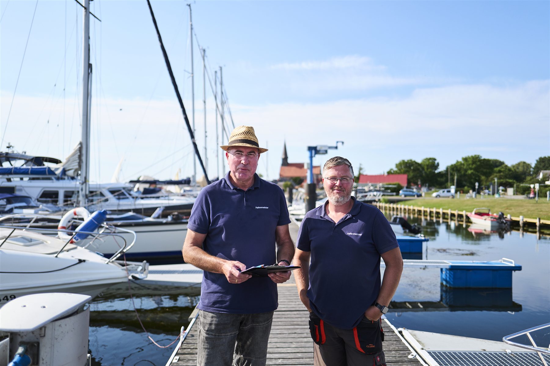 Hafenmeister im Hafen Schaprode
